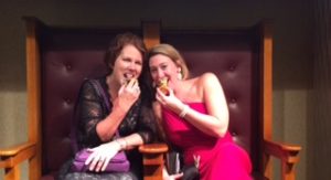 My pal and fellow RITA award nominee Alyssa Alexander and I did not win that evening, but the chocolate RITA statues they gave us were delicious!